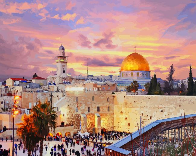 Jerusalem Mosque paint by number