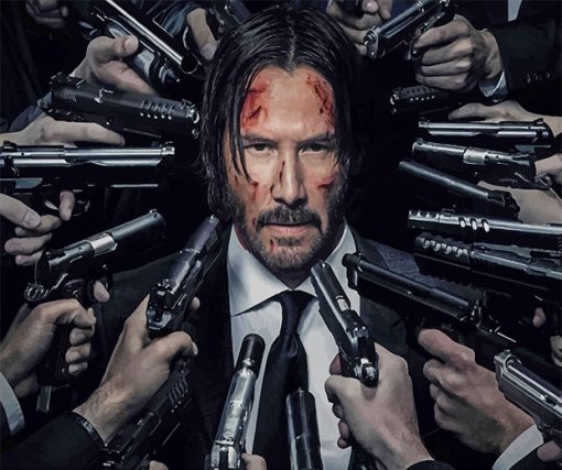 John Wick Movie paint by number