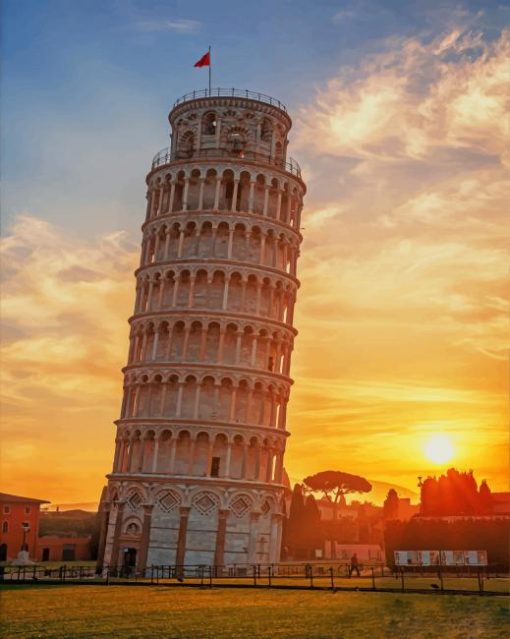 Leaning Tower Of Pisa Italie paint by numbers