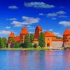Lithuania Trakai Island Castle paint by number