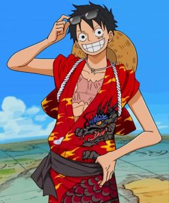 Luffy Animation paint by number