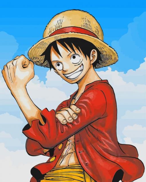 Luffy One Piece paint by numbers