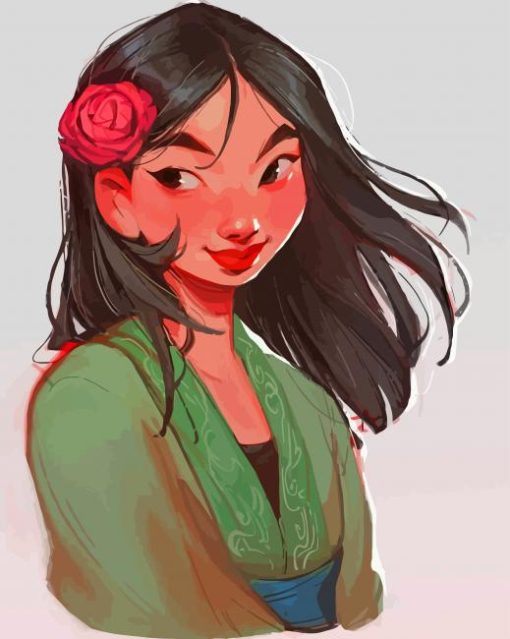 Mulan Art paint by number