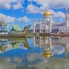 Omar Ali Saifuddien Mosque Brunei paint by number
