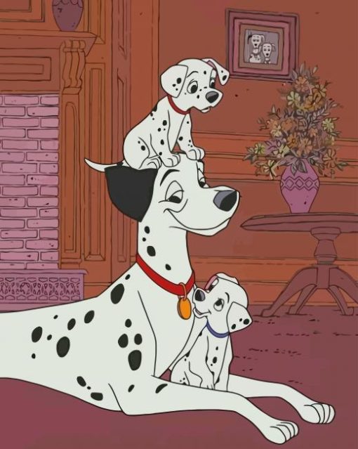 One Hundred And One Dalmatians paint by numbers