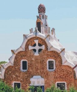 Park Guell Barcelona paint by number