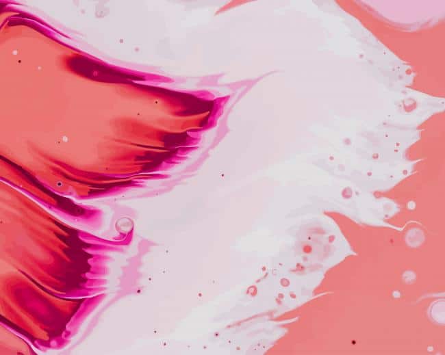 Pink Splash Art paint by numbers