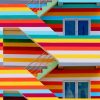 Rainbow house paint by number