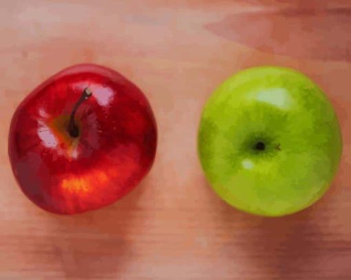 Red Green Apples paint by numbers