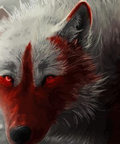Red Wolf Artwork paint by number