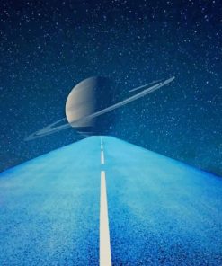Road to space paint by numbers
