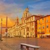 Rome Piazza Navona paint by number