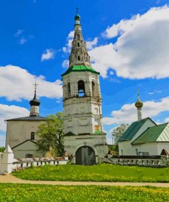 Russia Church Of Boris And Gleb paint by number
