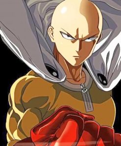 Saitama One Punch Man Anime paint by numbers