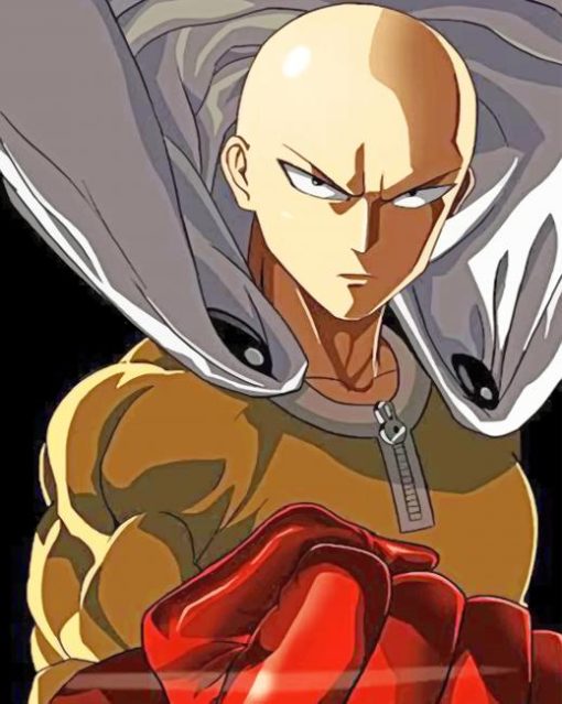 Saitama One Punch Man Anime paint by numbers