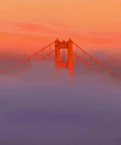 San Francisco Gate Bridge paint by number
