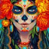 Skull Woman Artwork paint by numbers