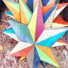 colerful pic wood star painting by numbers