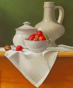 Strawberries Still Life paint by numbers