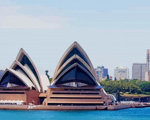 Sydney Opera House Australia paint by numbers