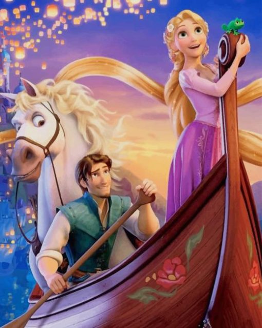 Tangled Disney paint by numbers