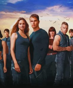 The Divergent Series paint by numbers