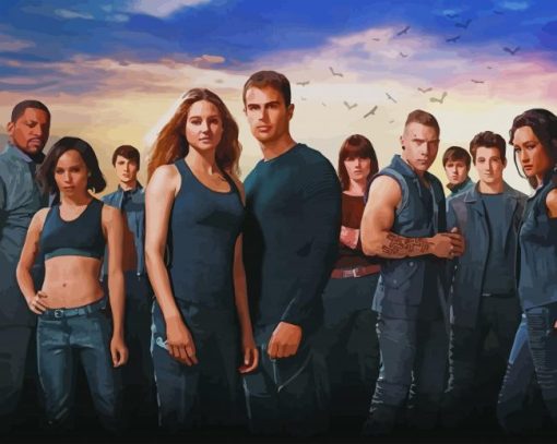 The Divergent Series paint by numbers