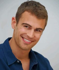 Theo James Actor paint by numbers