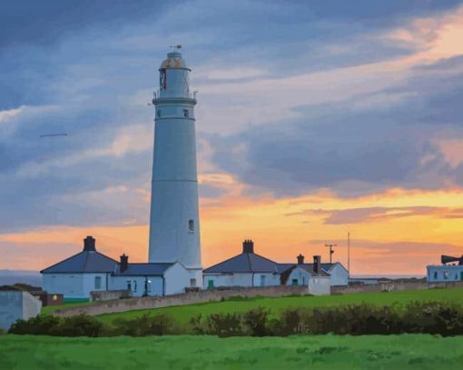 United Kingdom Lighthouse paint by number