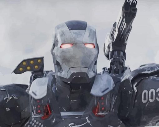 War Machine Marvel paint by numbers