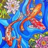 Acrylic Art Koi paint by numbers