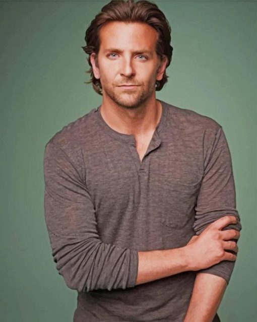 Actor Bradley Cooper paint by number