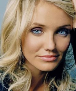 Actress Cameron Diaz paint by number