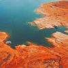 Aerial View Lake paint by number