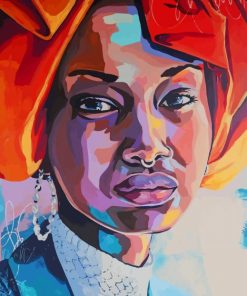 African Girl Pop Art paint by numbers