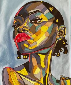 African Girl Pop Art paint by numbers