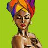 African Girl paint by numbers