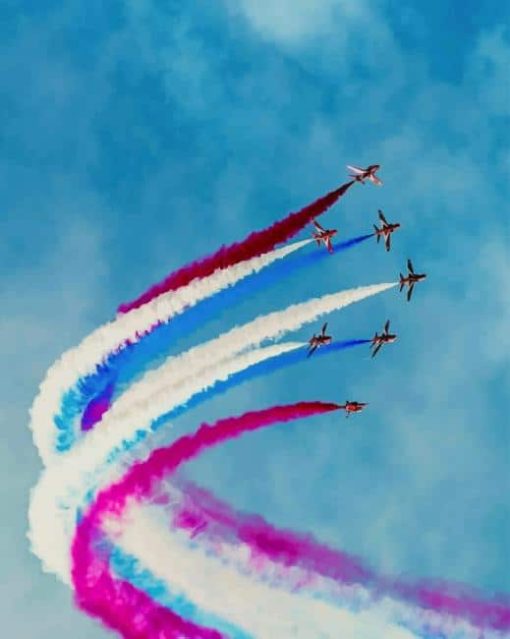 air show paint by numbers