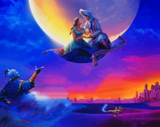 Aladdin Movie paint by number