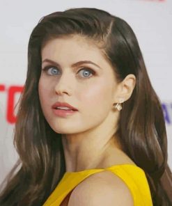 Alexandra Daddario Actress paint by numbers