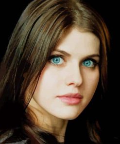 Alexandra Daddario Blue Eyes paint by number