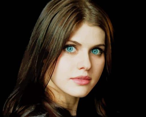 Alexandra Daddario Blue Eyes paint by number