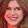 Alexandra Daddario Cute Smile paint by number