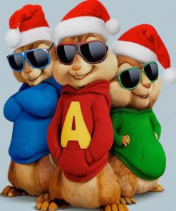 Alvin and The Chipmunks paint by numbers