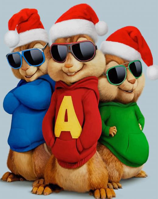 Alvin and The Chipmunks paint by numbers