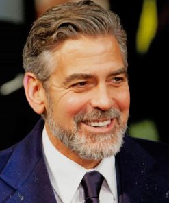 American Actor George Clooney Paint By Numbers