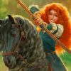 Animation Princess Merida paint by numbers