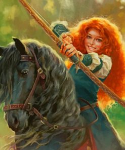 Animation Princess Merida paint by numbers