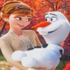 Anna and Olaf Frozen paint by numbers