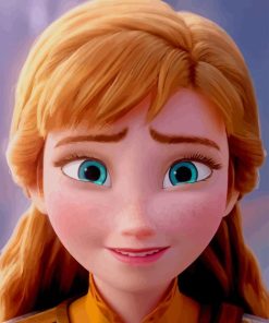 Princess Anna Frozen paint by numbers